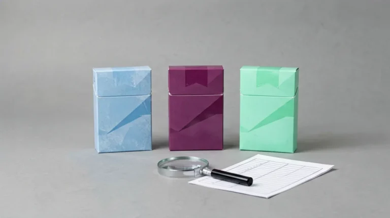 Four distinct capsule cigarette catalogue records compared for Australian adults