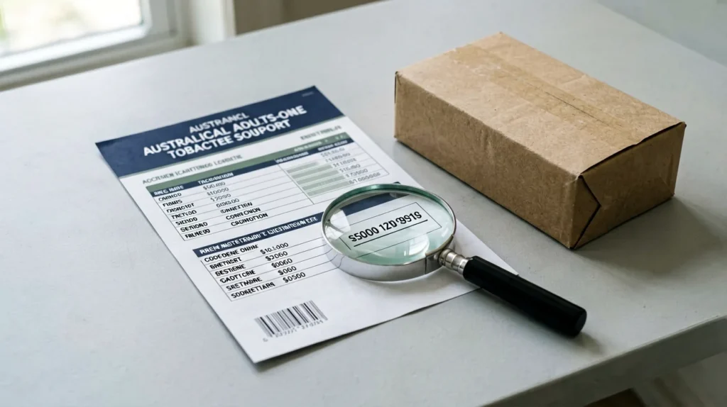 Order record and parcel prepared for a damaged or incorrect order check