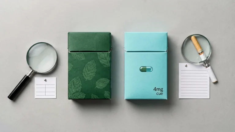 ESSE Menthol and ESSE Change Mint Ice Blast catalogue records compared side by side