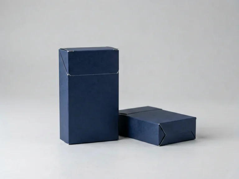 Plain cardboard cigarette carton and closed pack with no logos, illustrating the Vietnamese Kent Switch catalogue record in the Virqalo adult catalogue. Adults 18+ only.